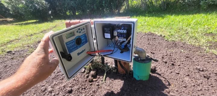 Instalación de sistema de riego realizada por Florentín Villalba
