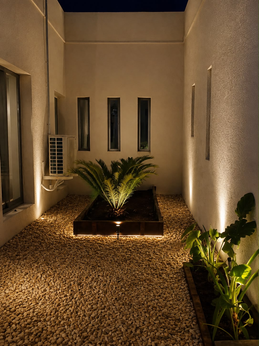 Iluminación exterior de jardín